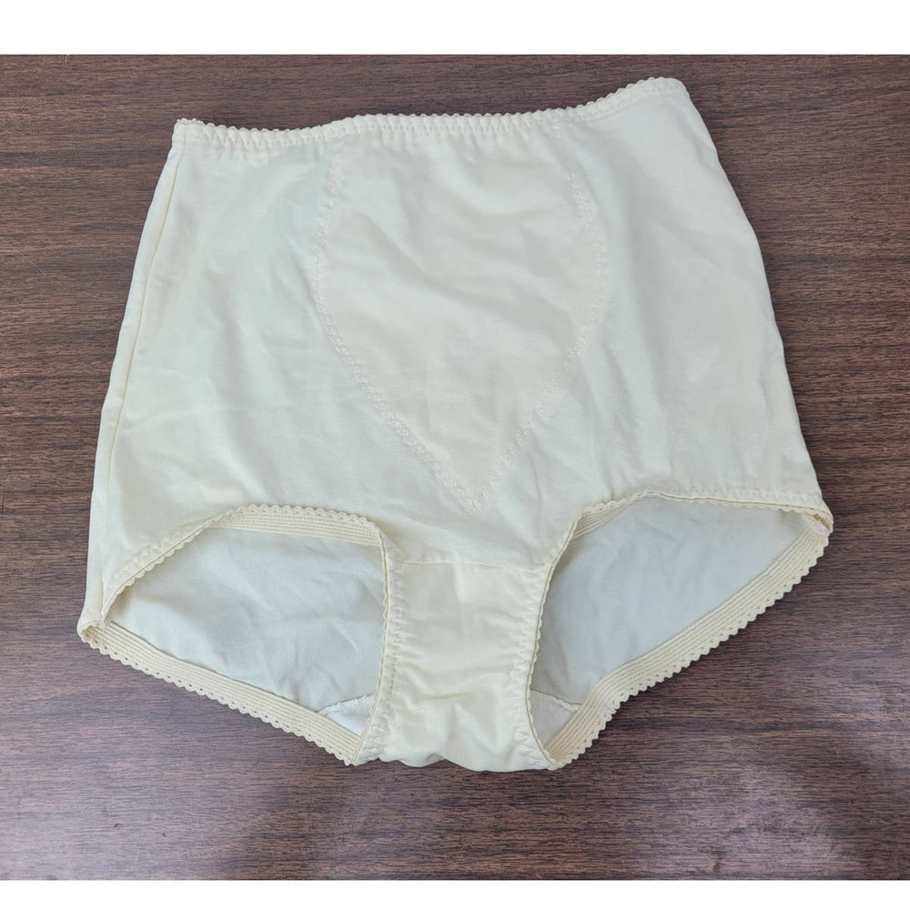 Vintage 90s Bali Something Else High Cut Yellow Panties Underwear Large 8700